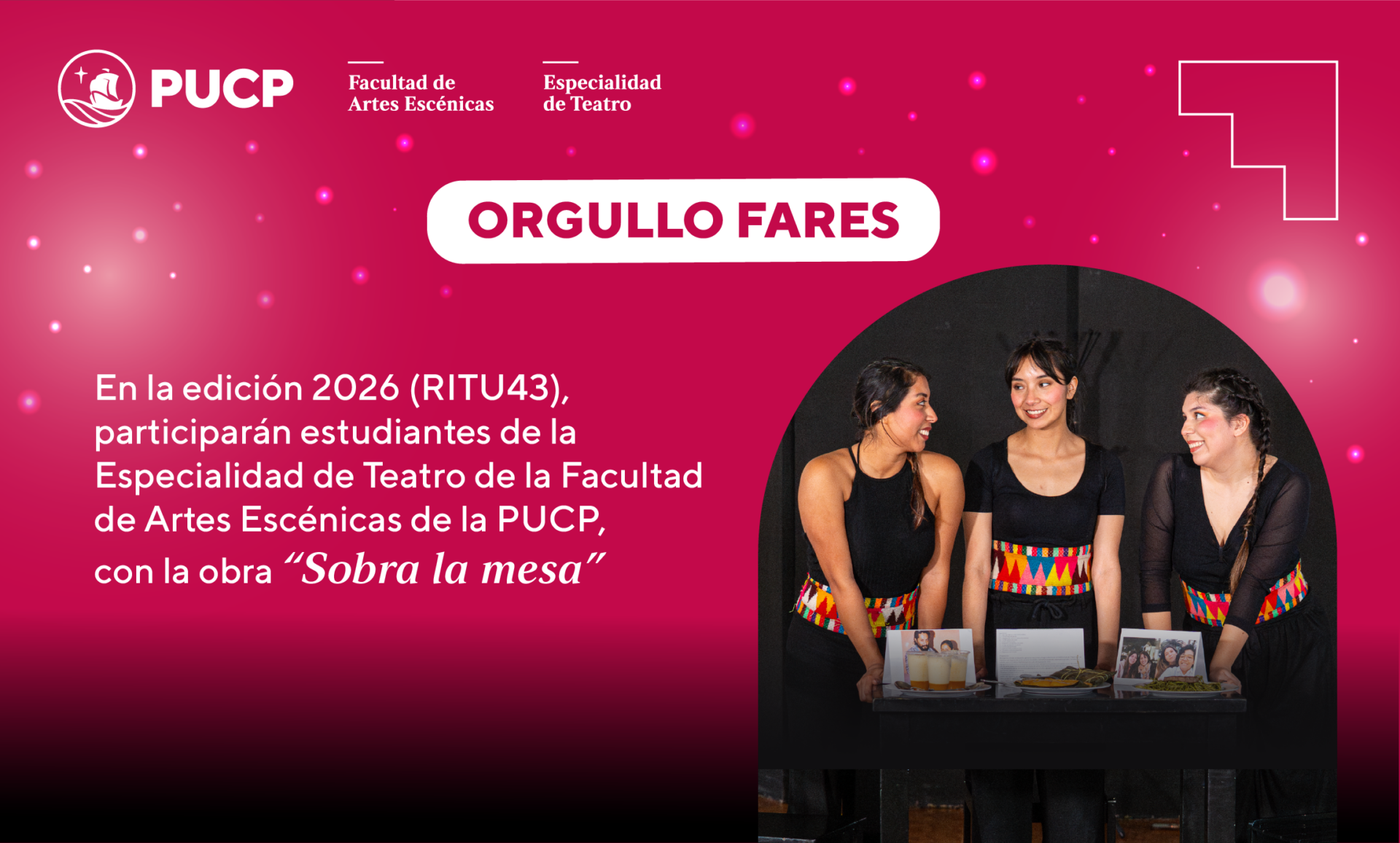 Estudiantes de Teatro en el Festival Internacional RITUA43 en Bélgica