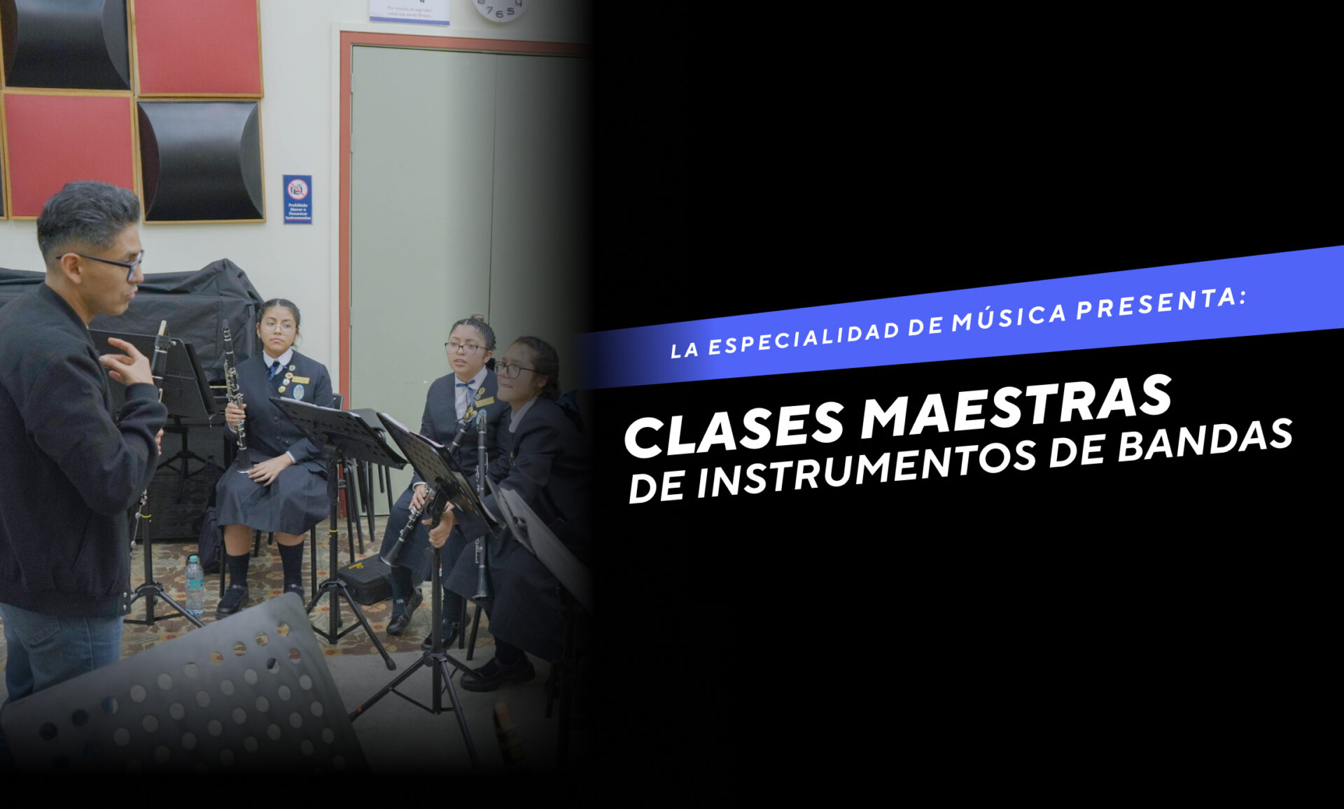 La Especialidad de Música PUCP realizó clases maestras de instrumentos de banda en el marco del IV Concurso de Bandas a Nivel Escolar